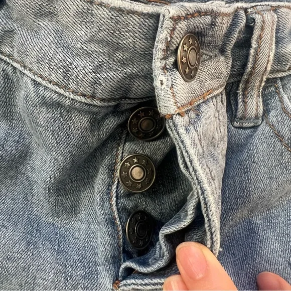 Free People Jax Patched Skinny Jeans Size 26 - Picture 8 of 12